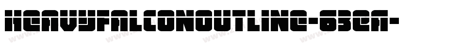 HeavyFalconOutline-63EA字体转换