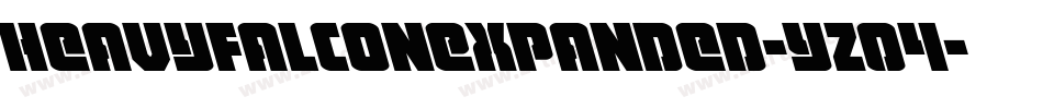 HeavyFalconExpanded-YZ04字体转换