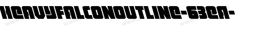 HeavyFalconOutline-63EA字体转换