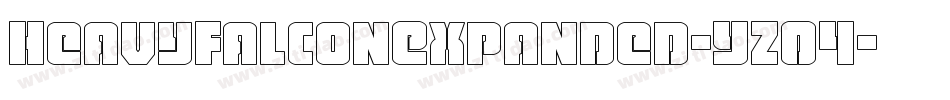 HeavyFalconExpanded-YZ04字体转换