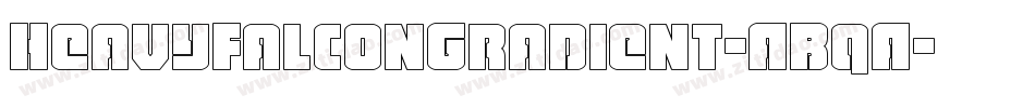HeavyFalconGradient-ABqA字体转换