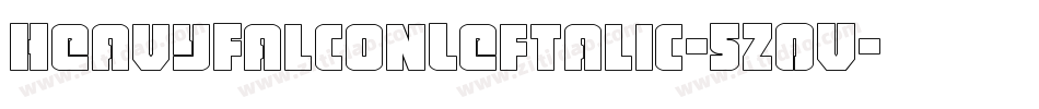 HeavyFalconLeftalic-5Z0V字体转换