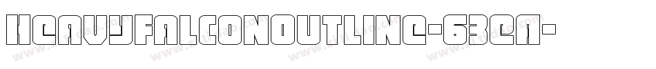 HeavyFalconOutline-63EA字体转换