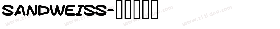 Sandweiss字体转换