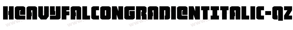 HeavyFalconGradientItalic-qzp5字体转换