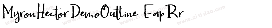MyronHectorDemoOutline-EapRr字体转换
