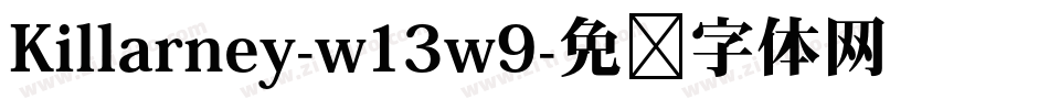 Killarney-w13w9字体转换