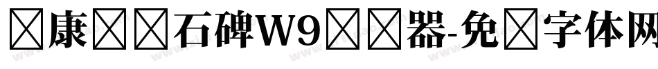 华康龙门石碑W9转换器字体转换
