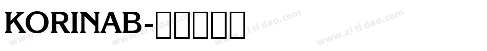 KORINAB字体转换