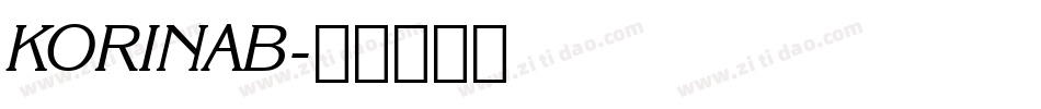 KORINAB字体转换