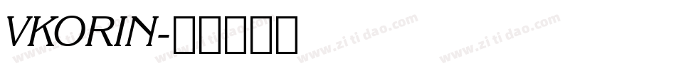 VKORIN字体转换