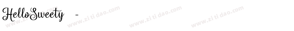 HelloSweety手机版字体转换