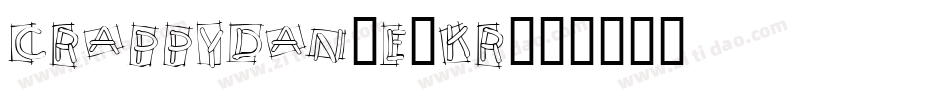 Crappydan-E4Kr字体转换