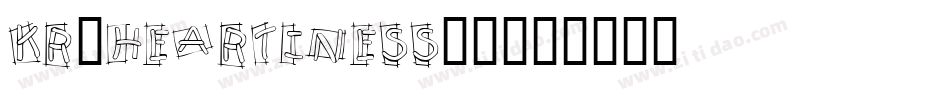 KR-Heartiness-1字体转换