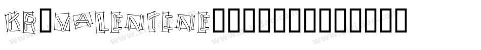 KR-Valentine-2003-1字体转换