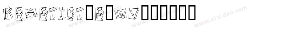 KrArtist-R0WV字体转换