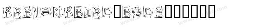 KrBlackbird-BGDB字体转换