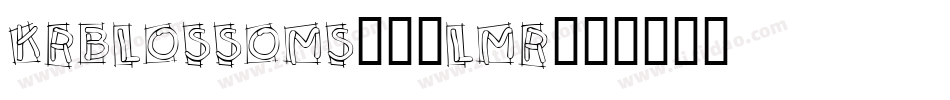 KrBlossoms1-0lmr字体转换