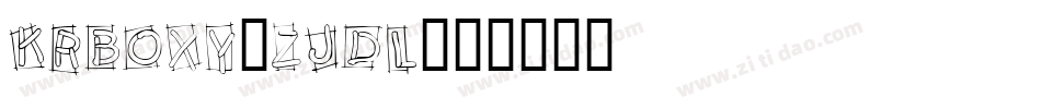 KrBoxy-ZJdl字体转换