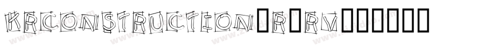 KrConstruction-R0rV字体转换
