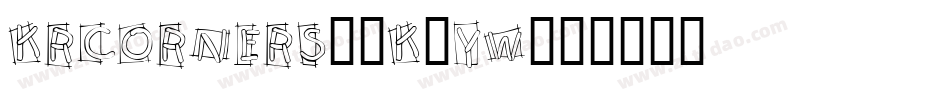 KrCorners2-K0YW字体转换