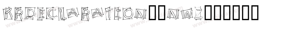 KrDeclaration-1nwZ字体转换