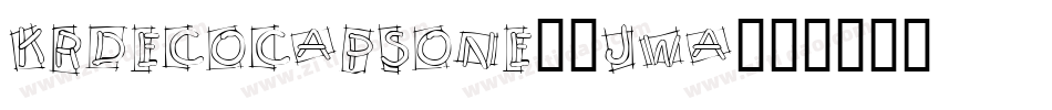 KrDecoCapsOne-7jWA字体转换 KrDecoCapsOne-7jWA字体转换