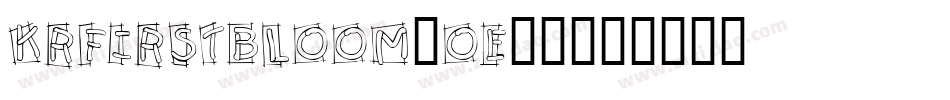 KrFirstBloom-OE36字体转换
