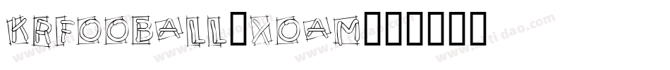 KrFooball-xoam字体转换