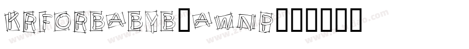 KrForBabyB-Awnp字体转换