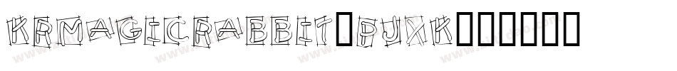 KrMagicRabbit-pjxK字体转换