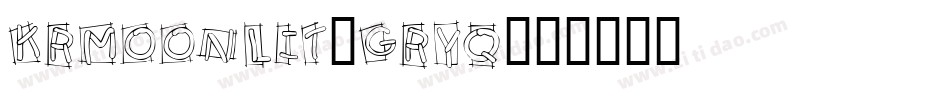 KrMoonlit-Gryq字体转换
