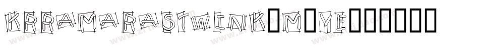 KrRamarasTwink-M7ye字体转换
