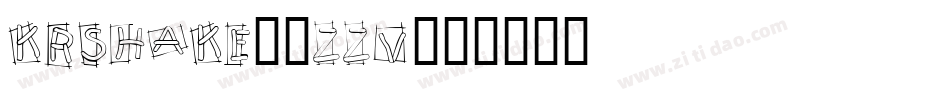 KrShake-0zzv字体转换