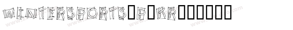 Wintersports-p9Kr字体转换