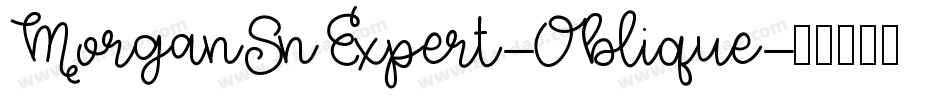 MorganSnExpert-Oblique字体转换