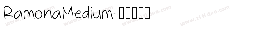 RamonaMedium字体转换