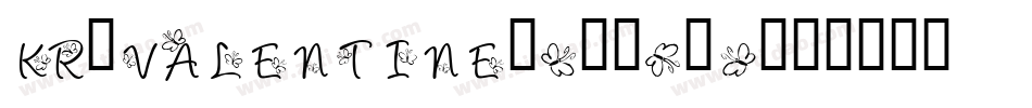 KR-Valentine-2003-1字体转换