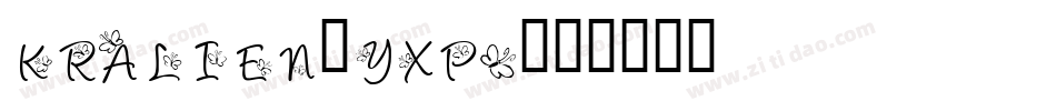 KrAlien-YXp2字体转换