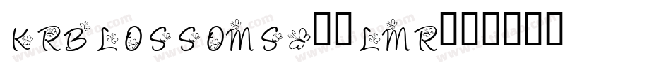KrBlossoms1-0lmr字体转换
