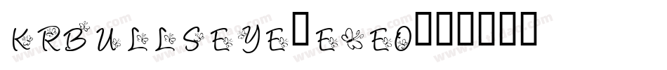 KrBullseye-e2EO字体转换