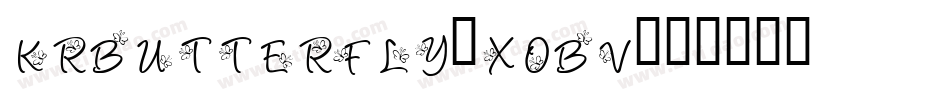 KrButterfly-xoBV字体转换