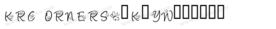 KrCorners2-K0YW字体转换