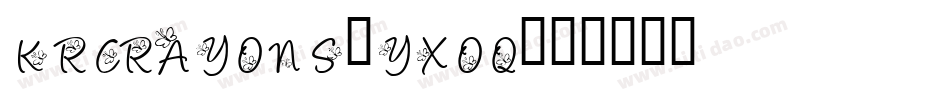 KrCrayons-YXoq字体转换