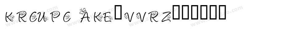 KrCupcake-vvrZ字体转换