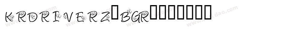 KrDriverz-BGR5字体转换