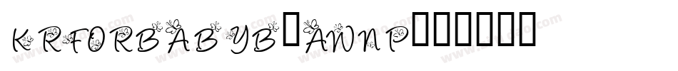 KrForBabyB-Awnp字体转换