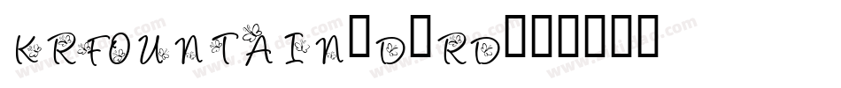 KrFountain-D0rD字体转换