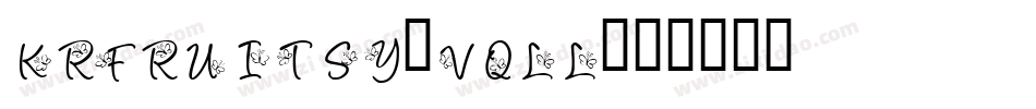 KrFruitsy-Vqll字体转换