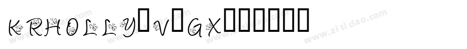 KrHolly-V7gx字体转换